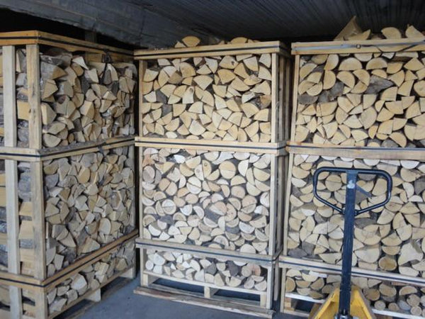 Kiln Dried Logs in crates
